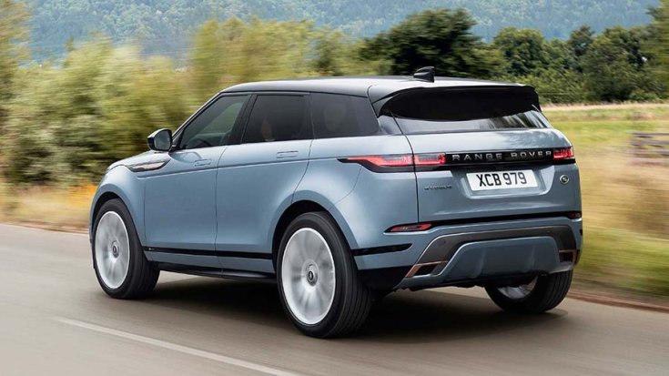 2019-es Range Rover Evoque hátulról