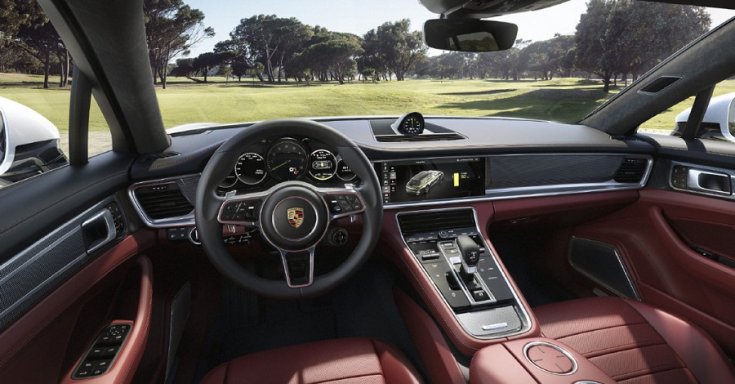 Porsche Panamera kombi Sport Wagon műszerfal, előlnézet