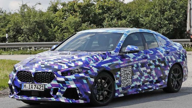 2020-as BMW 2-es Gran Coupe kémfotó elölről