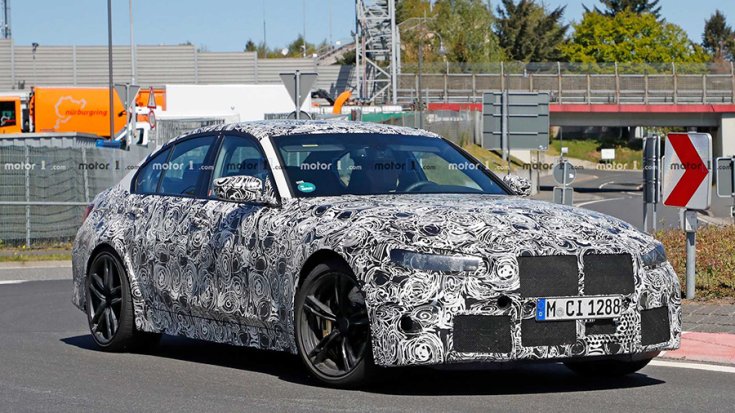 Az álcafóliás új BMW M3