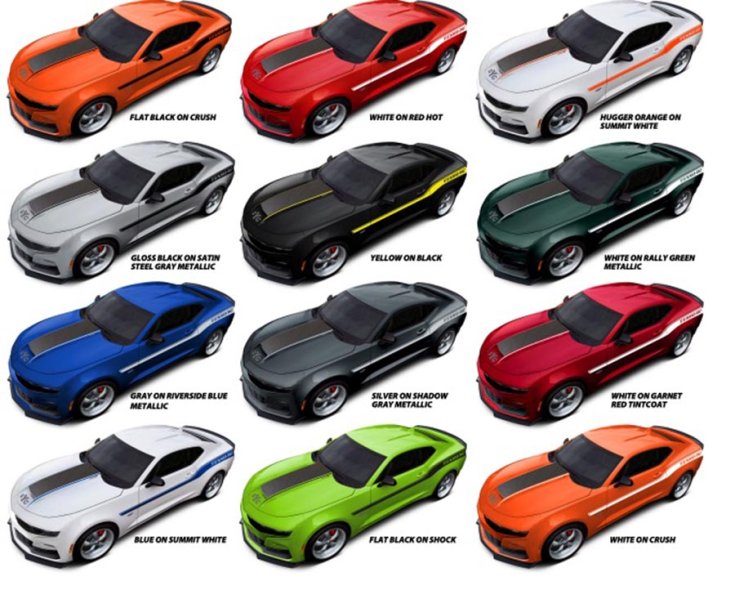 2020-as Chevrolet Camaro Yenko/SC színpaletta