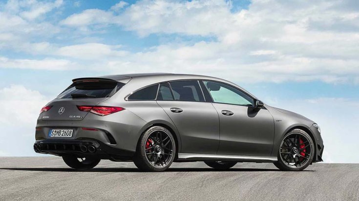 2020-as Mercedes-AMG CLA 45 Shooting Brake hátulról