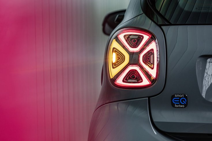 A Smart EQ ForTwo hátsó lámpája