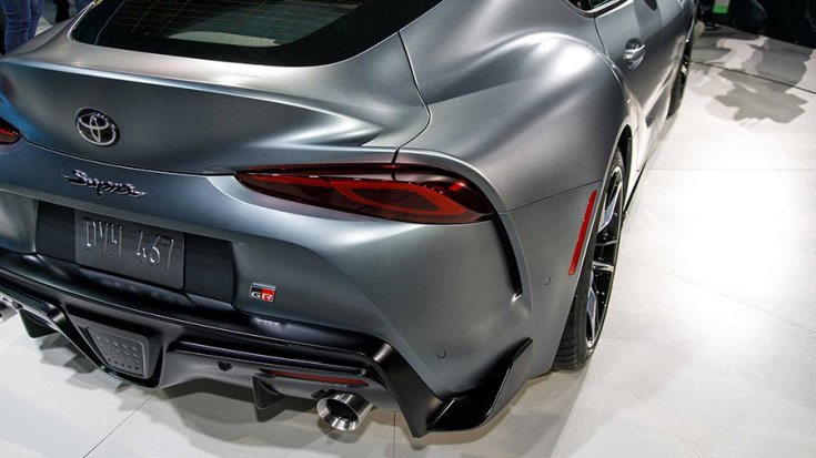 2020 Toyota Supra a Detroiti autószalonon hátulról