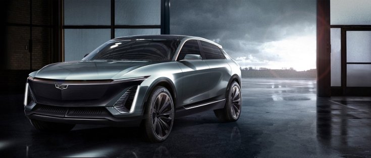 Cadillac elektromos crossover oldalról