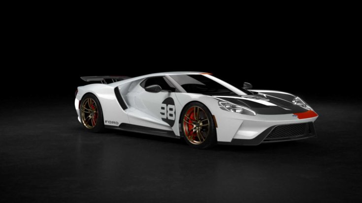 2021-es Ford GT Heritage Edition elölről