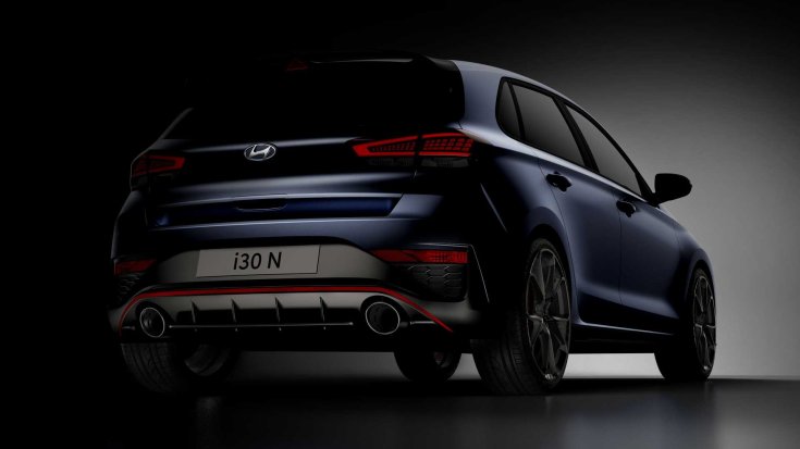 2021-es Hyundai i30 N látványterv hátulról