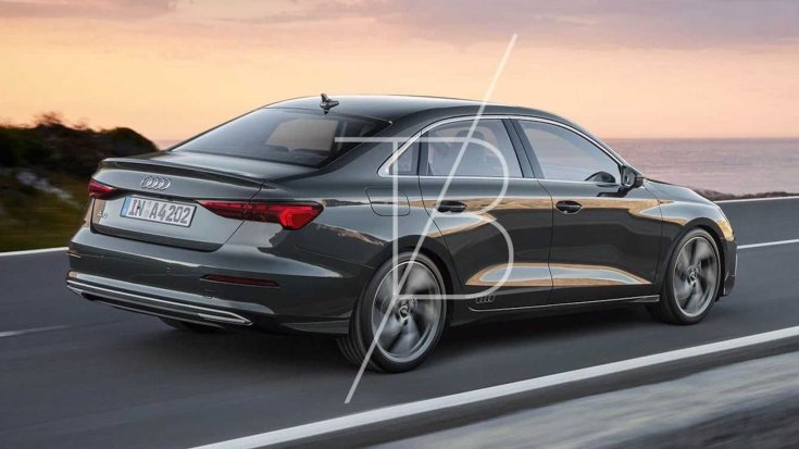A 2022-es Audi A4 látványterve hátulról
