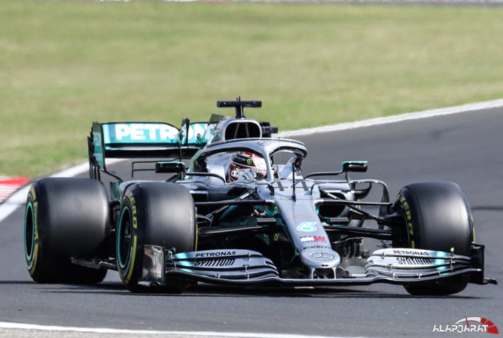 Lewis Hamilton a Hungaroringen