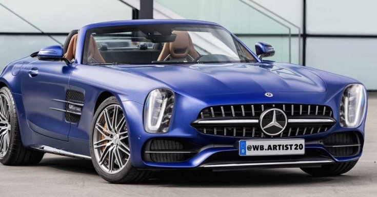 Mercedes 300 SL render fotó