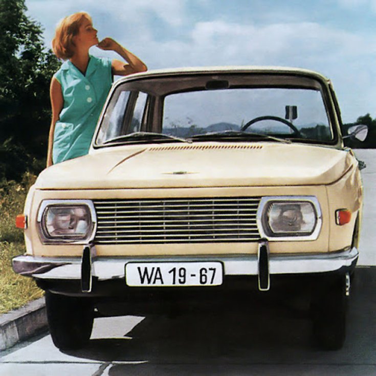 Wartburg 353 első generáció, korabeli reklámfotó 1967-ből