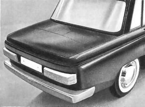 Wartburg 353 hátulsó rész terve, Mercedes hatással