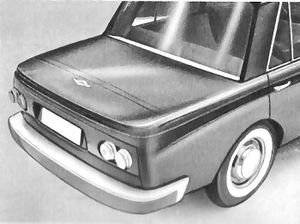 Wartburg 353 farrész terv, Simca hatással
