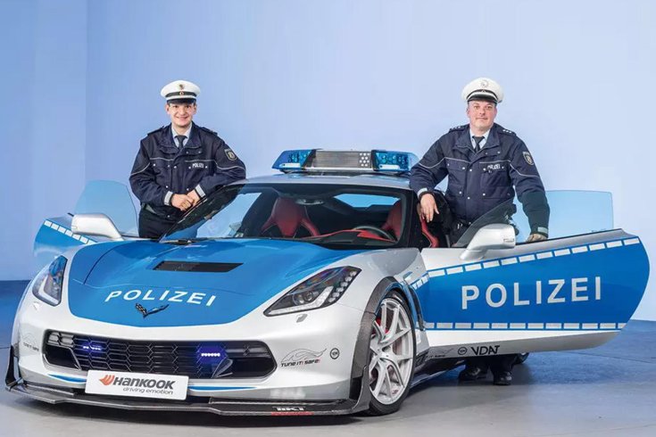 Chevrolet Corvette rendőrautó