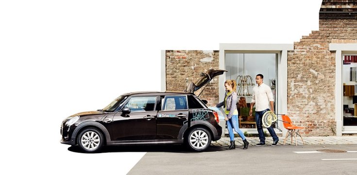 DriveNow flottaautó MINI