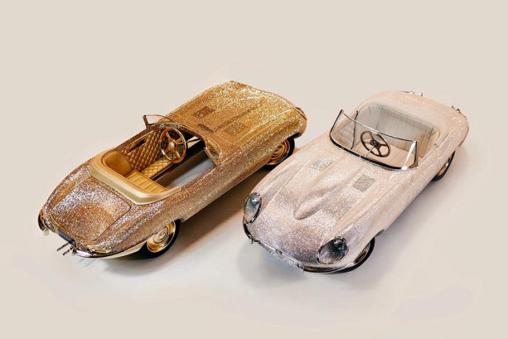 Jaguar E-type kicsinyített mása