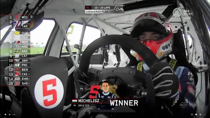 Michelisz Norbert szemből