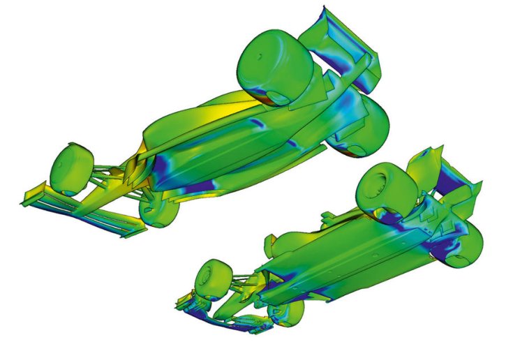 2021-es F1-es autók aerodinamikai tervrajza