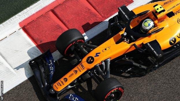 Lando Norris felülnézetből