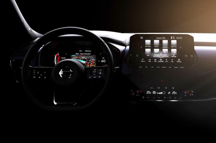 2021-es Nissan Qashqai beltere