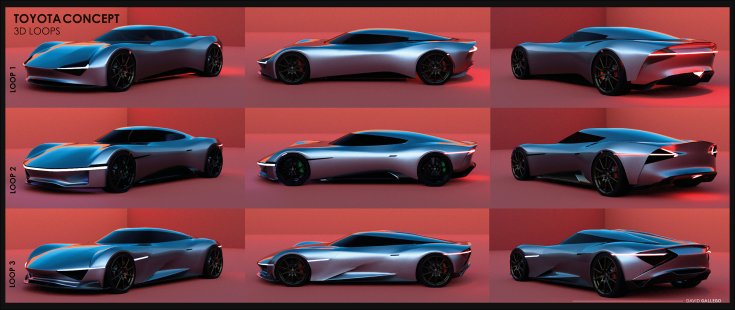 Toyota H2+ EV hipercar koncepció renderek