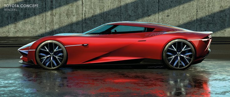 Toyota H2+ EV hipercar koncepcó oldalról