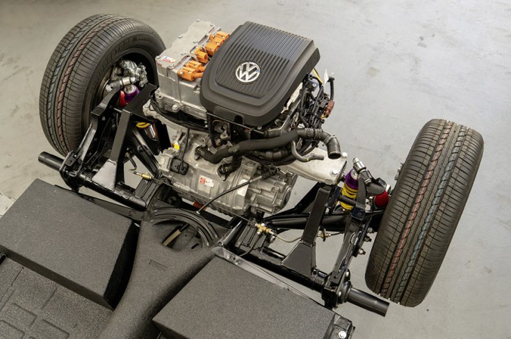 A VW e-Beetle elektromotorja