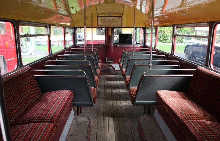 Leyland Routemaster, utastér, hátulnézet