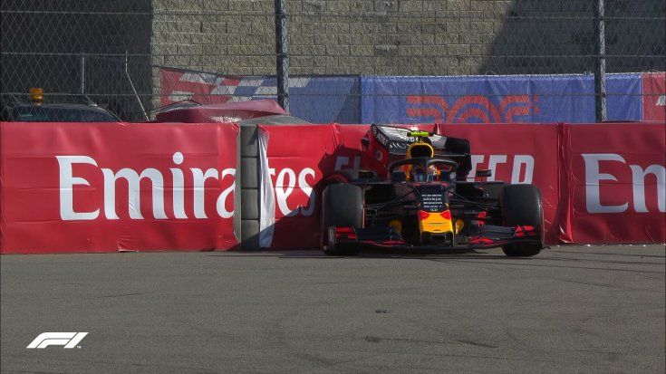Alexander Albon baleset a Q1-ben