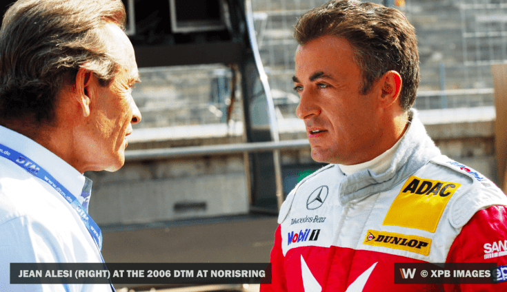 Jean Alesi egy DTM futamja előtt