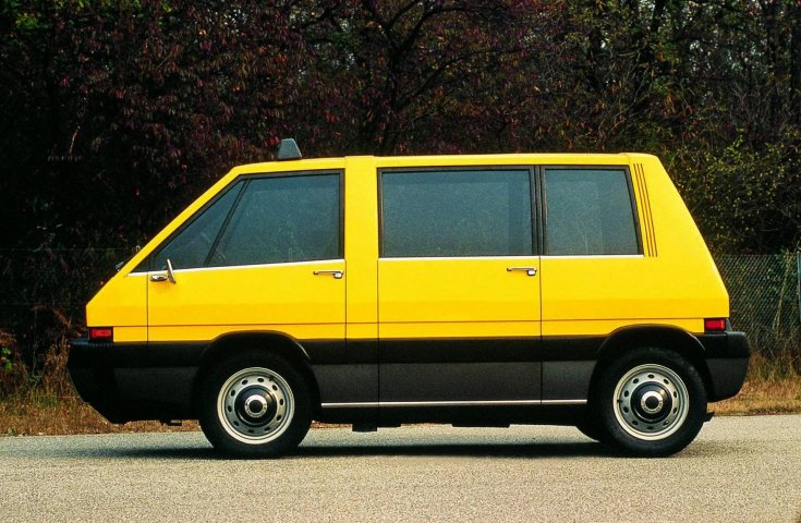 kép egy sárga fura alakú alfa romeo new york taxi koncepció autóról