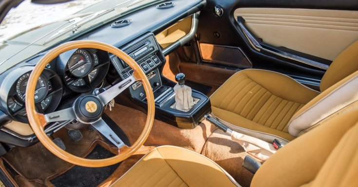 1970 Alfa Romeo Montreal, RM Sotheby’s Aukció, utastér, oldalnézet, balról