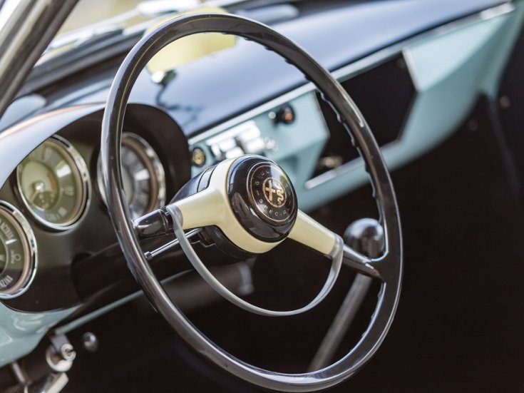 1954 1965 Alfa Romeo Giulietta, Tipo 750, Tipo 101, műszerfal, oldalnézet, balról, RM Sotheby’s