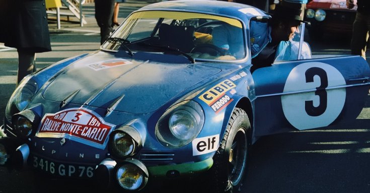 Alpine A110, 1970 Monte Carlo rali, kék