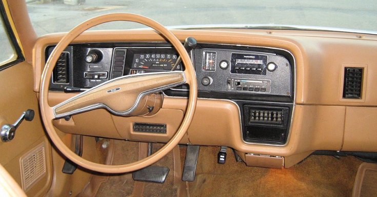 AMC Pacer műszerfal, előlnézet
