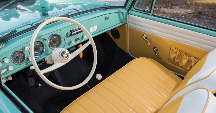 1961 Amphicar 700, műszerfal, bal, felül