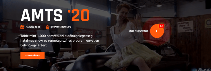 Autó Motor Tuning Show 2020-as plakátja