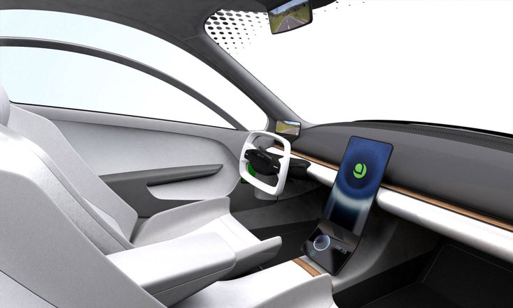 Aptera 2e napelemes elektromos autó beltere