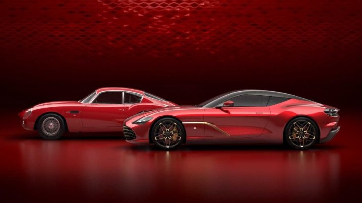 Aston Martin DBS GT Zagato és DB4 GT Zagato oldalról