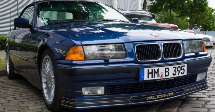 Átalakított BMW az Alpina jelzésével