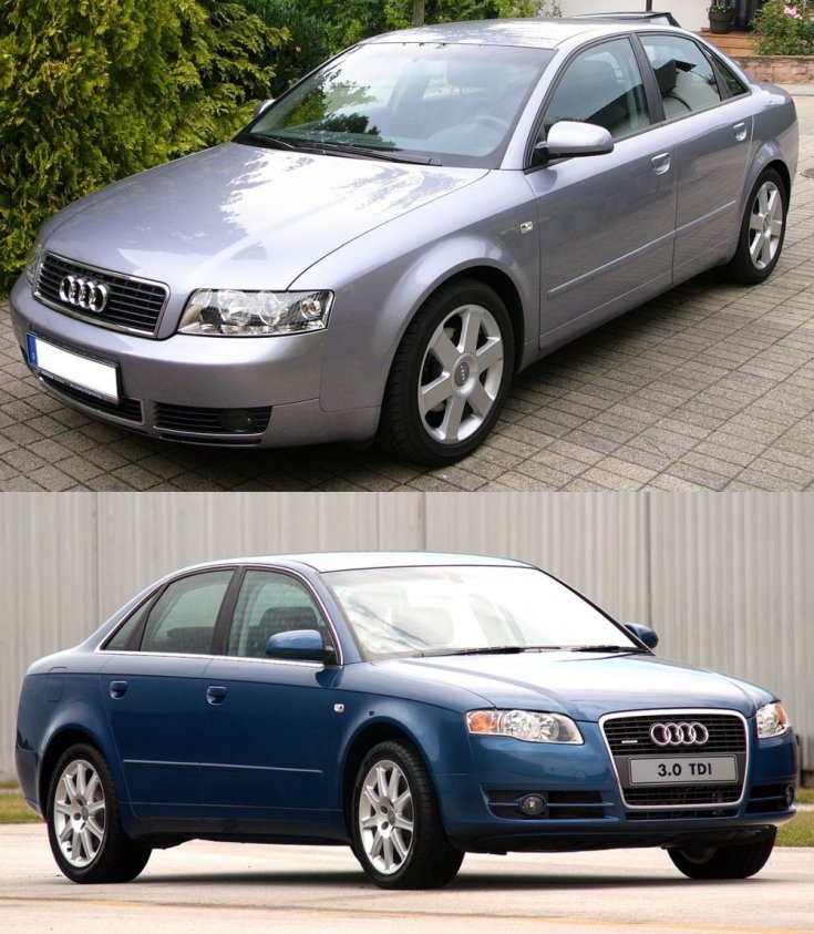 régi és új Audi A4