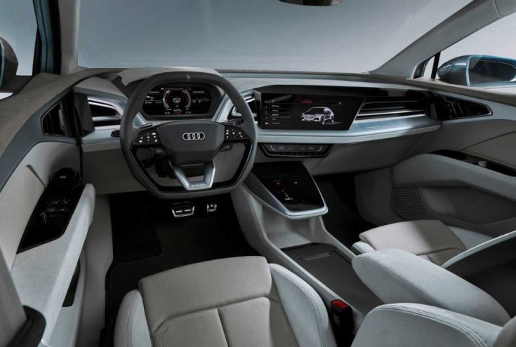 Audi Q4 e-tron tanulmányautó beltér
