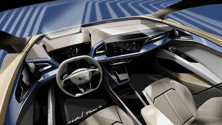 Audi Q4 e-tron koncepció beltere