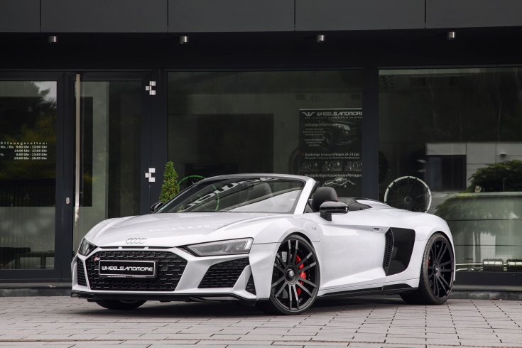2020-as Audi R8 V10 Wheelsandmore tuning elölről