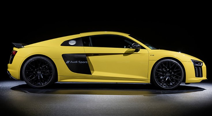 Audi R8 V10 Plusz oldalról