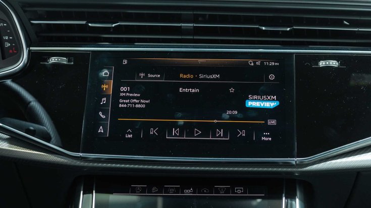 Audi Q8 RS központi kijelző