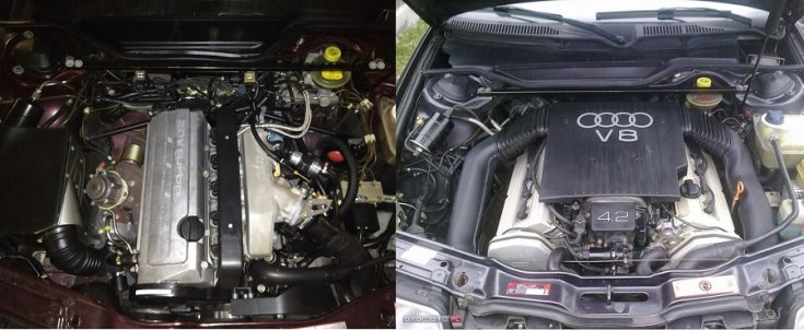 Audi 2.2 20V és Audi 4.2 V8 motor