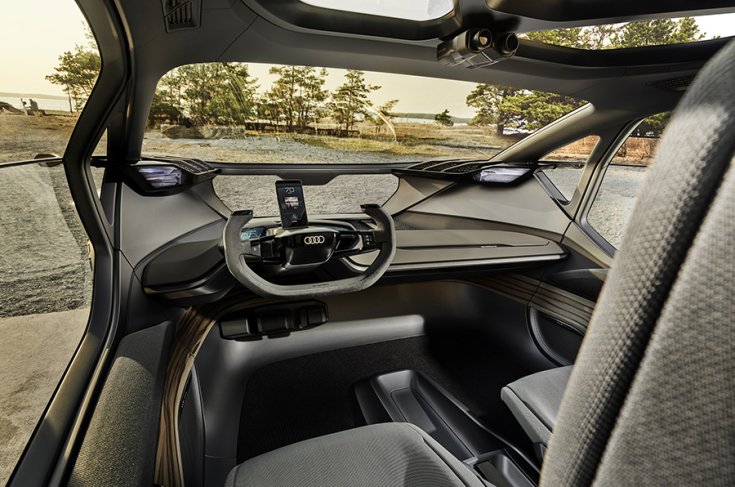 Az Audi AI:TRAIL Quattro Concept kormánykereke