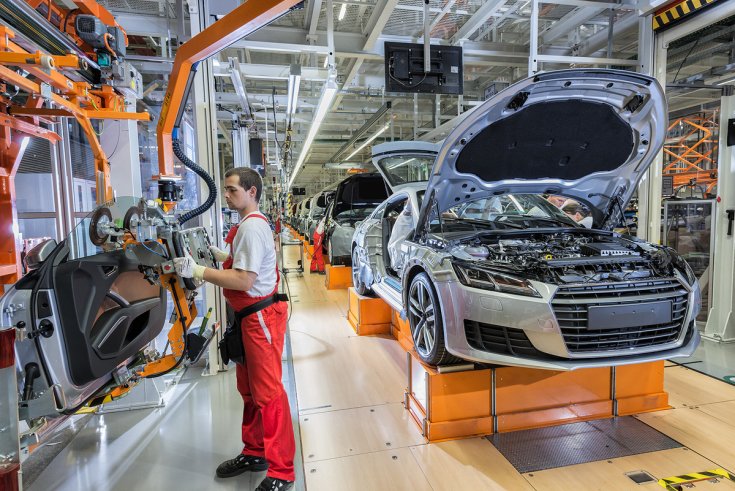 Audi TT győri gyártósor