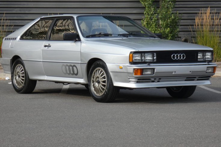 1981-es Audi Quattro oldalról